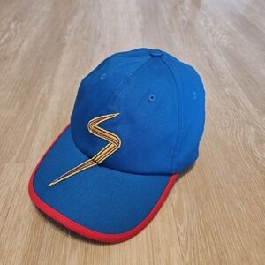 NWT Disney Ms Marvel Adult Baseball Cap Hat Avengers Blue One Size
